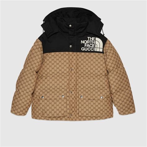 northface x gucci coat